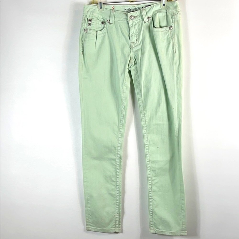 Miss Me Honeydew Mint Skinny Jeans 31